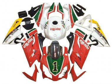 Carenados Moto Aprilia RS125 2006-2011 - Blanco Rojo Verde Fábrica