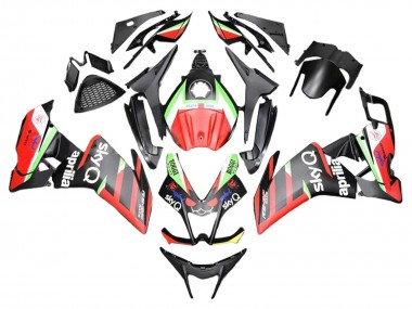 Carenados Moto Aprilia RS4 50 125 2012-2018 - Rojo Verde Negro Fábrica