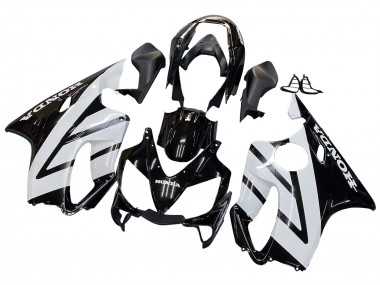 Carenados Moto Honda CBR600 F4i 2004-2007 - Blanco Negro Brillante Fábrica