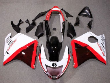 Carenados Moto Honda CBR1100XX Blackbird 1996-2007 - Blanco Rojo Negro Brillante Fábrica