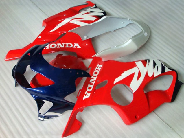 Carenados Moto Honda CBR600 F4 1999-2000 - Blanco Rojo Azul Oscuro Fábrica