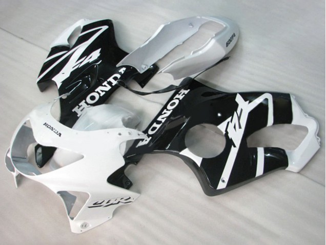 Carenados Moto Honda CBR600 F4 1999-2000 - Blanco Negro Brillante Fábrica