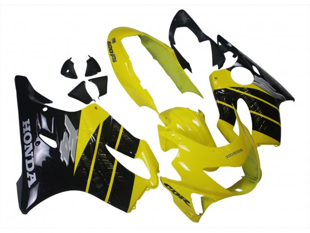 Carenados Moto Honda CBR600 F4 1999-2000 - Amarillo Negro Brillante Fábrica