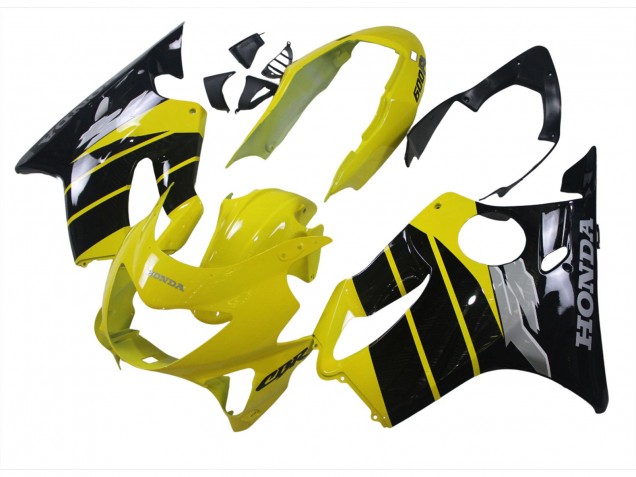 Carenados Moto Honda CBR600 F4 1999-2000 - Amarillo Negro Brillante Fábrica