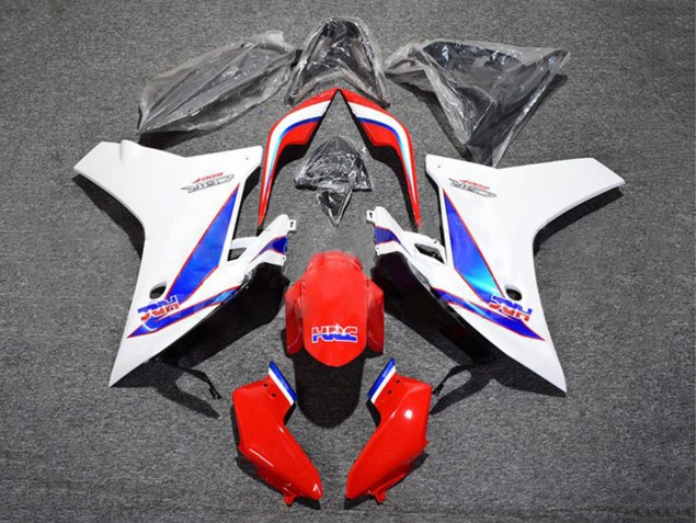 Carenado Moto Honda CBR600F 2011-2013 - Blanco Rojo Azul HRC Fábrica