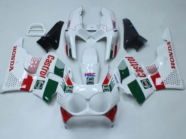Carenados Moto Honda CBR900RR 893 1992-1993 - Blanco Rojo Verde Castrol HRC Fábrica