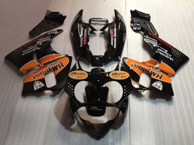 Carenados Moto Honda CBR900RR 893 1992-1993 - Negro Brillante Naranja Hm Plant Fábrica