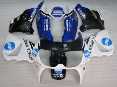 Carenados Moto Honda CBR900RR 893 1994-1995 - Blanco Azul Negro Brillante Konica Minolta Fábrica