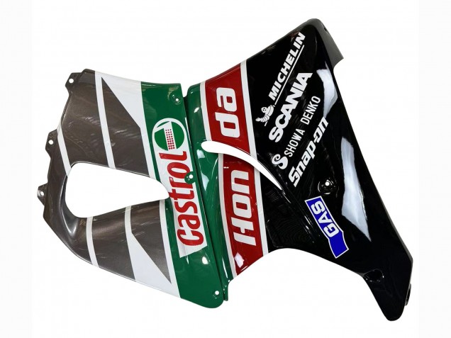 Carenados Moto Honda CBR900RR 893 1996-1997 - Blanco Verde Gris Negro Brillante Castrol Fábrica