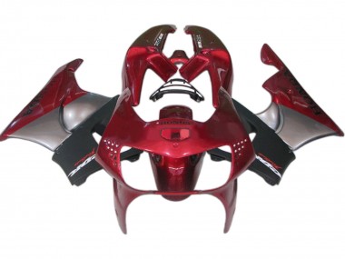 Carenados Moto Honda CBR900RR 919 1998-1999 - Rojo Oscuro Negro Gris Fábrica