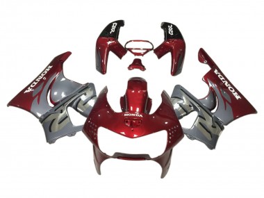 Carenados Moto Honda CBR900RR 919 1998-1999 - Rojo Oscuro Gris Fábrica