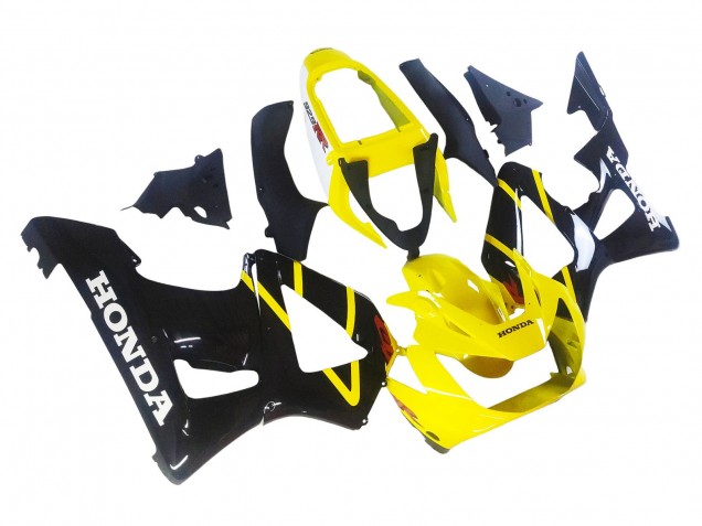 Carenados Moto Honda CBR900RR 929 2000-2001 - Amarillo Negro Brillante Fábrica