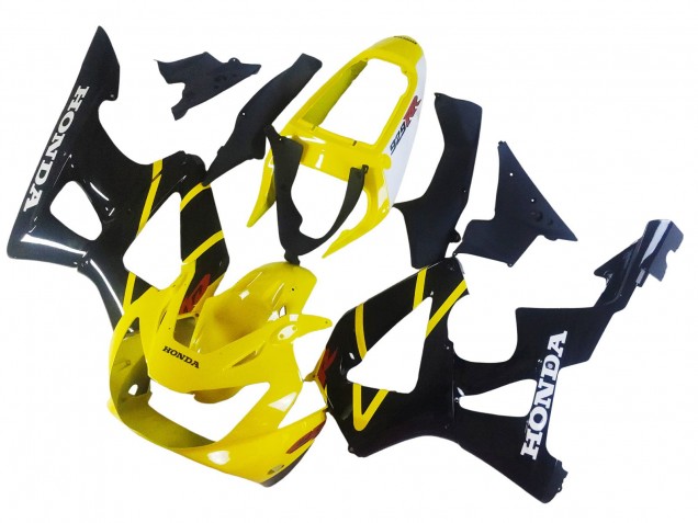 Carenados Moto Honda CBR900RR 929 2000-2001 - Amarillo Negro Brillante Fábrica