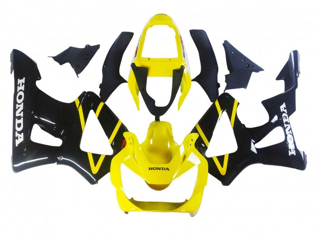 Carenados Moto Honda CBR900RR 929 2000-2001 - Amarillo Negro Brillante Fábrica