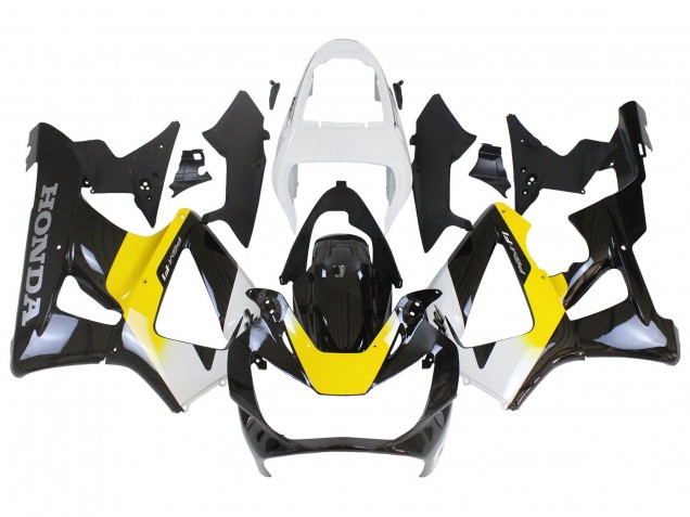 Carenados Moto Honda CBR900RR 929 2000-2001 - Blanco Amarillo Negro Brillante Fábrica