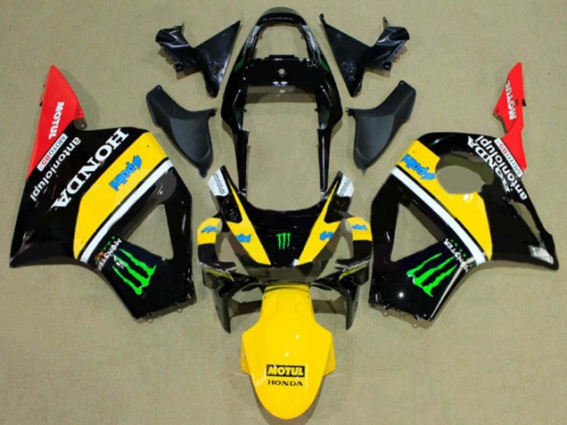 Carenados Moto Honda CBR900RR 954 2002-2003 - Negro Brillante Amarillo Rojo Verde Monstruo Fábrica