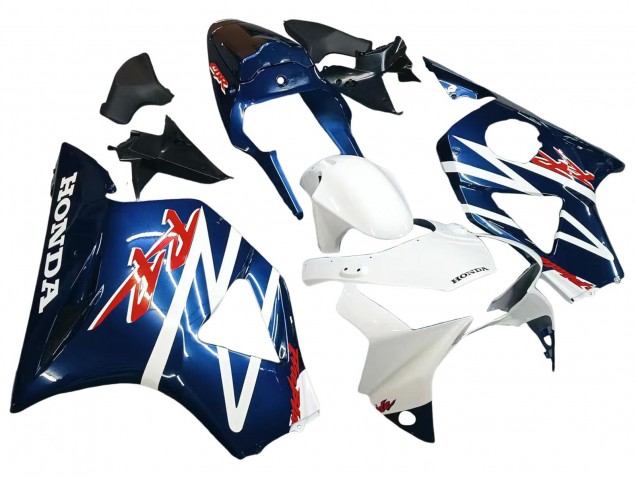 Carenados Moto Honda CBR900RR 954 2002-2003 - Blanco Azul Oscuro Fábrica