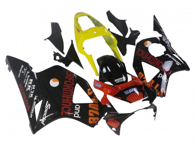 Carenados Moto Honda CBR900RR 954 2002-2003 - Amarillo Rojo Negro Brillante Repsol Rossi Fábrica