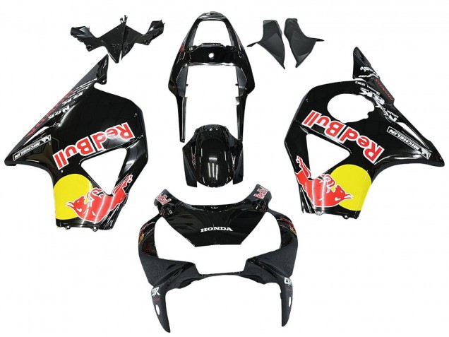 Carenados Moto Honda CBR900RR 954 2002-2003 - Negro Brillante Amarillo Rojo Bull Michelin Fábrica