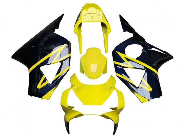 Carenados Moto Honda CBR900RR 954 2002-2003 - Amarillo Plata Negro Fábrica