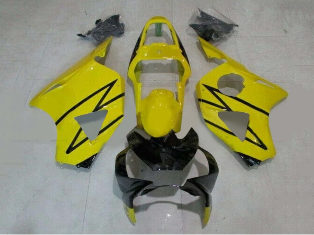 Carenados Moto Honda CBR900RR 954 2002-2003 - Amarillo Negro Brillante Fábrica