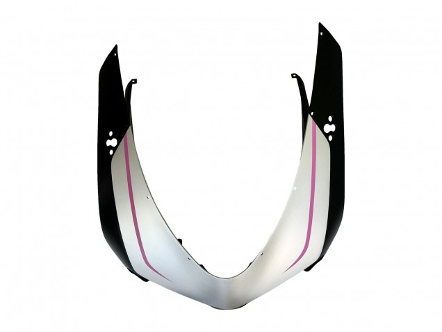 Carenados Moto Ducati 848 2007-2014 - Blanco Rosa Negro Brillante Connie Fábrica
