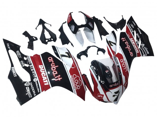 Carenados Moto Ducati Panigale 899/1199 2011-2014 - Blanco Rojo Negro Brillante Aruba.it 7 Fábrica