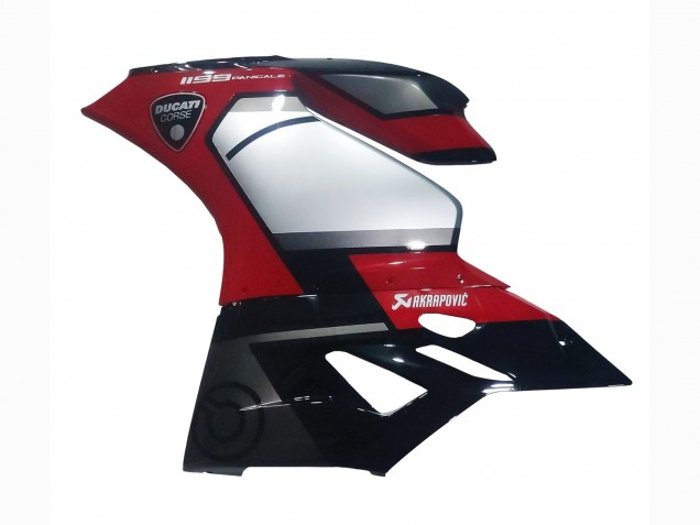 Carenados Moto Ducati 1199 2011-2014 - Rojo Plata Negro Fábrica