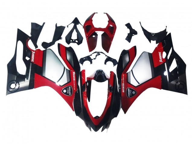 Carenados Moto Ducati 1199 2011-2014 - Rojo Plata Negro Fábrica