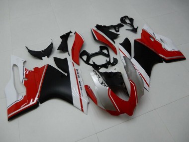 Carenados Moto Ducati 1199 2011-2014 - Blanco Rojo Negro Mate Fábrica