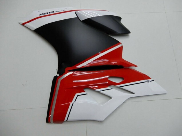 Carenados Moto Ducati 1199 2011-2014 - Blanco Rojo Negro Mate Fábrica