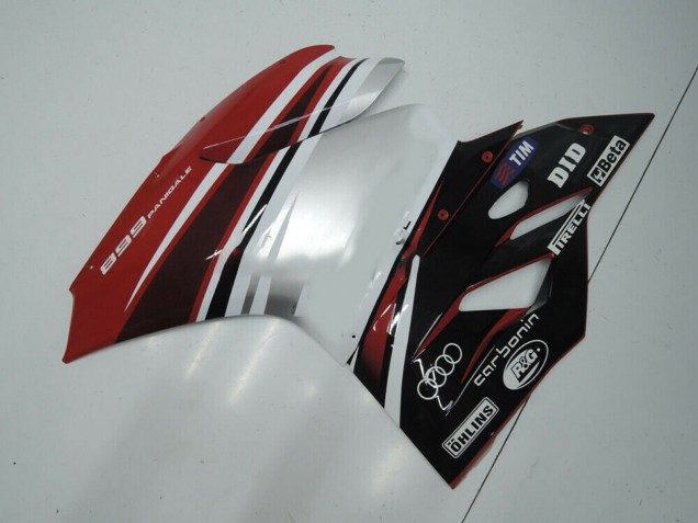 Carenado Moto Ducati Panigale 899 2011-2014 - Blanco Rojo Negro Brillante Fábrica