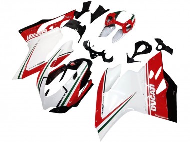 Carenados Moto Ducati 1199 2011-2014 - Blanco Rojo Verde Negro Brillante Fábrica