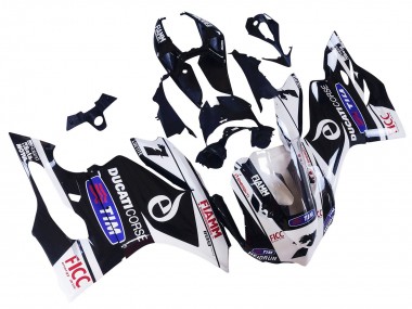 Carenados Moto Ducati Panigale 899/1199 2011-2014 - Blanco Negro Azul Fiamm Ficc 7 Fábrica