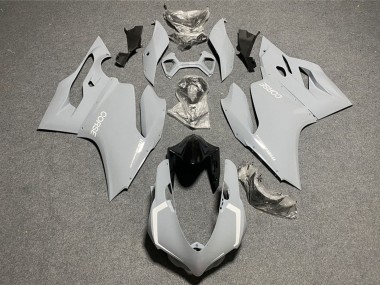 Carenados Moto Ducati 1199 2011-2014 - Nardo Gris Claro Blanco Corse Fábrica