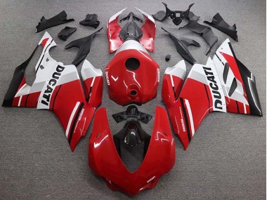 Carenado Moto Ducati 959 2015-2020 - Blanco Rojo Negro Brillante Fábrica