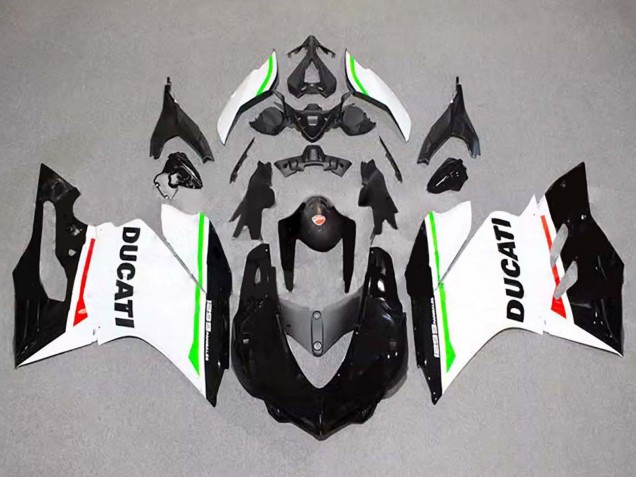 Carenados Moto Ducati 1299 2015-2020 - Blanco Rojo Verde Negro Brillante Fábrica