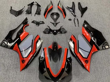 Carenados Moto Ducati 959 2015-2020 - Plata Rojo Negro Brillante Fábrica