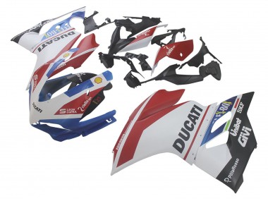 Carenados Moto Ducati 1299 2015-2020 - Blanco Rojo Azul Negro Mate Unibat Flex-Box Fábrica