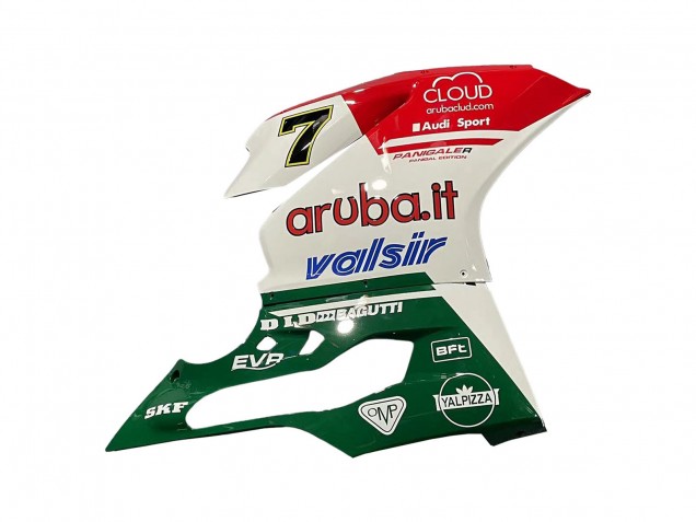 Carenados Moto Ducati 959/1299 2015-2020 - Blanco Rojo Verde Valsir Fiamm 7 Fábrica