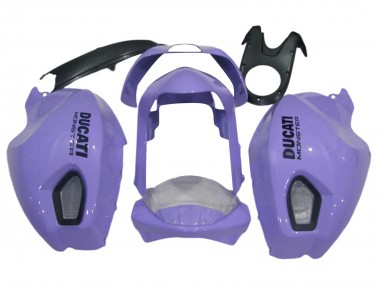 Carenados Moto Ducati Monster 696 796 1100 1100S 2008-2012 - Púrpura Claro Monstruo Fábrica