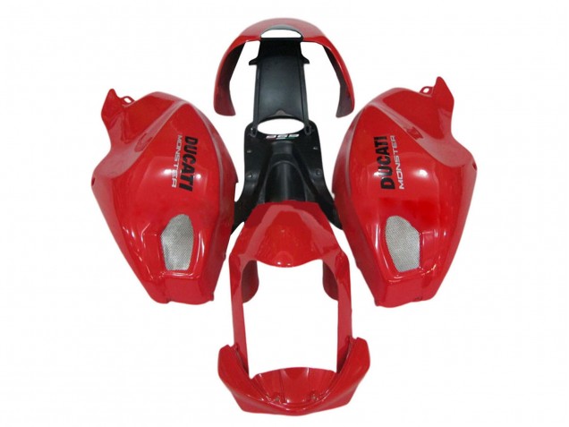 Carenado Moto Ducati Monster 696 796 1100 1100S 2008-2012 - Rojo Fábrica