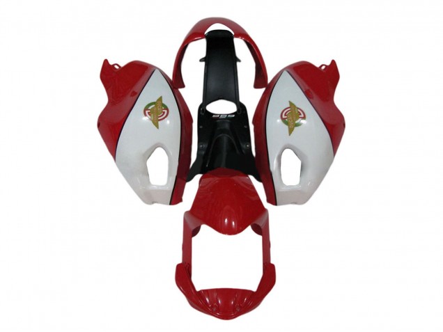 Carenado Moto Ducati Monster 696 796 1100 1100S 2008-2012 - Blanco Rojo Fábrica