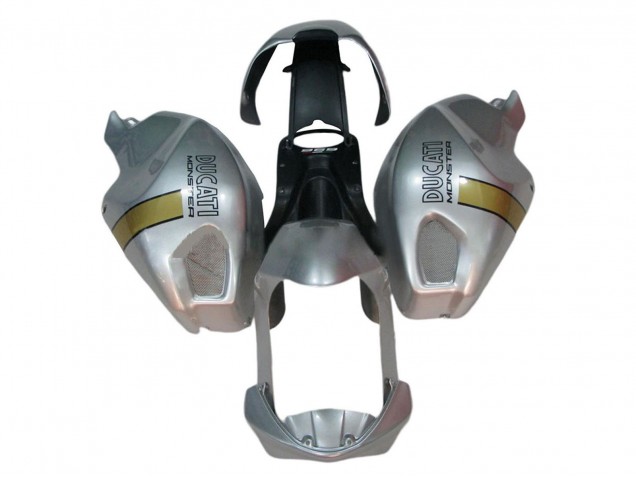 Carenados Moto Ducati Monster 696 796 1100 1100S 2008-2012 - Plata Oro Fábrica