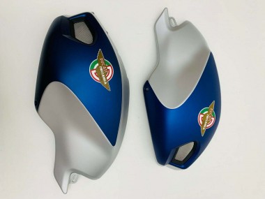 Carenados Moto Ducati Monster 696 796 1100 1100S 2008-2012 - Azul Oscuro Plata Fábrica