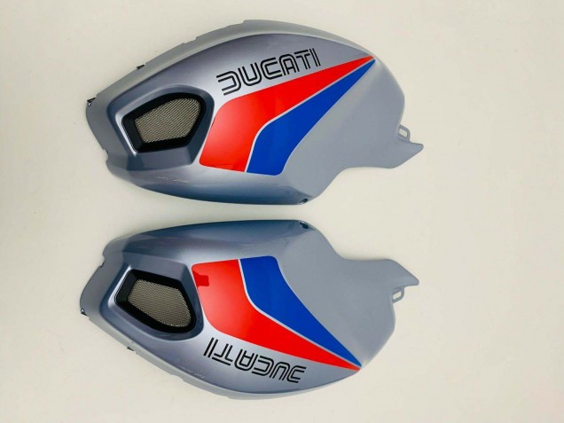 Carenados Moto Ducati Monster 696 796 1100 1100S 2008-2012 - Plata Rojo Azul Fábrica