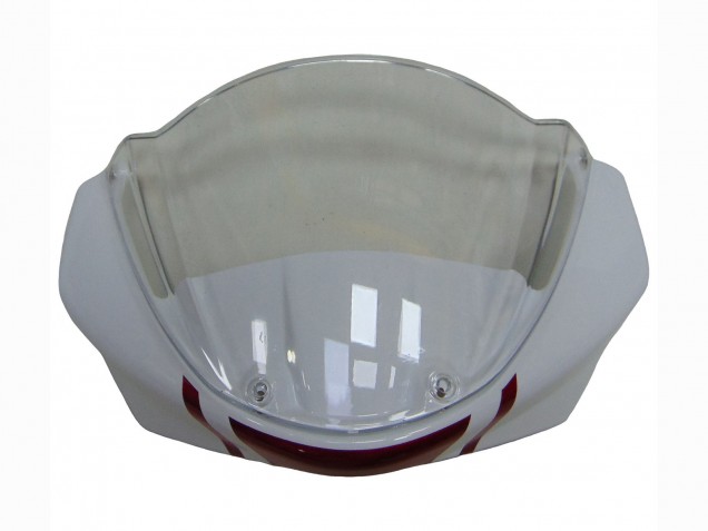 Carenados Moto Ducati Monster 696 796 1100 1100S 2008-2012 - Blanco Rojo Negro Brillante Fábrica