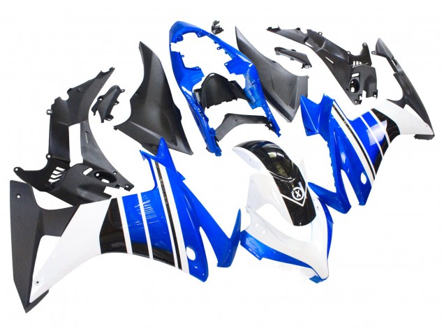 Carenados Moto Honda CBR500R 2013-2015 - Azul Blanco Negro Mate Fábrica