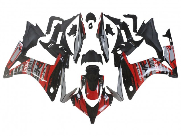 Carenados Moto Honda CBR500R 2013-2015 - Rojo Plata Negro Brillante Fábrica