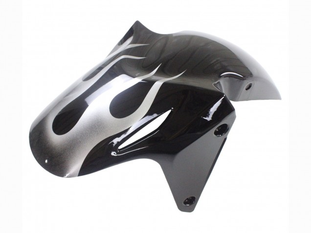 Carenados Moto Honda CBR500R 2013-2015 - Negro Brillante Plata Llama Fábrica